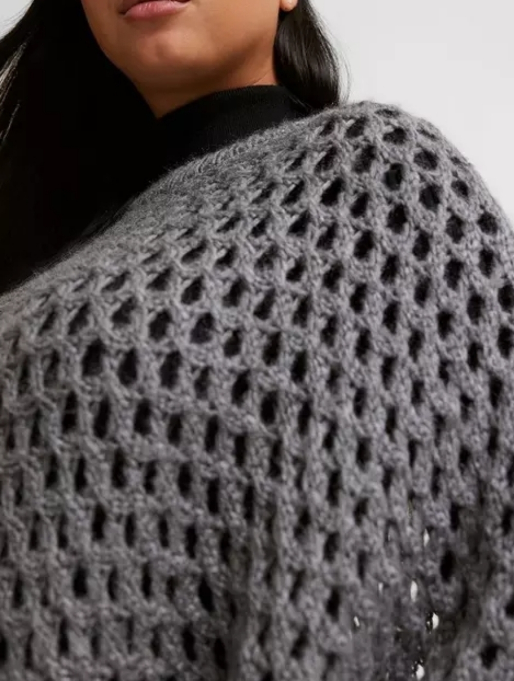 Torrid • Open Weave Poncho • One Size - Picture 2 of 6